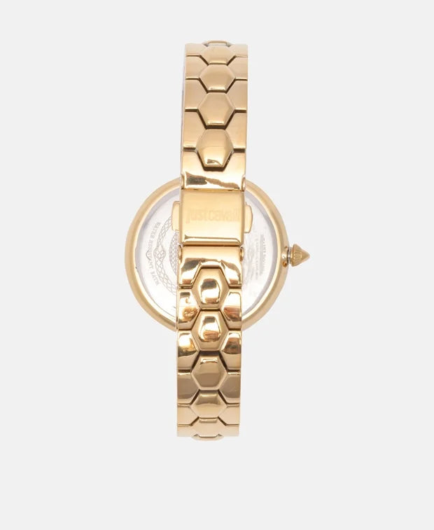 Just Cavalli Set aus Uhr und Armbändern Farbe Gold